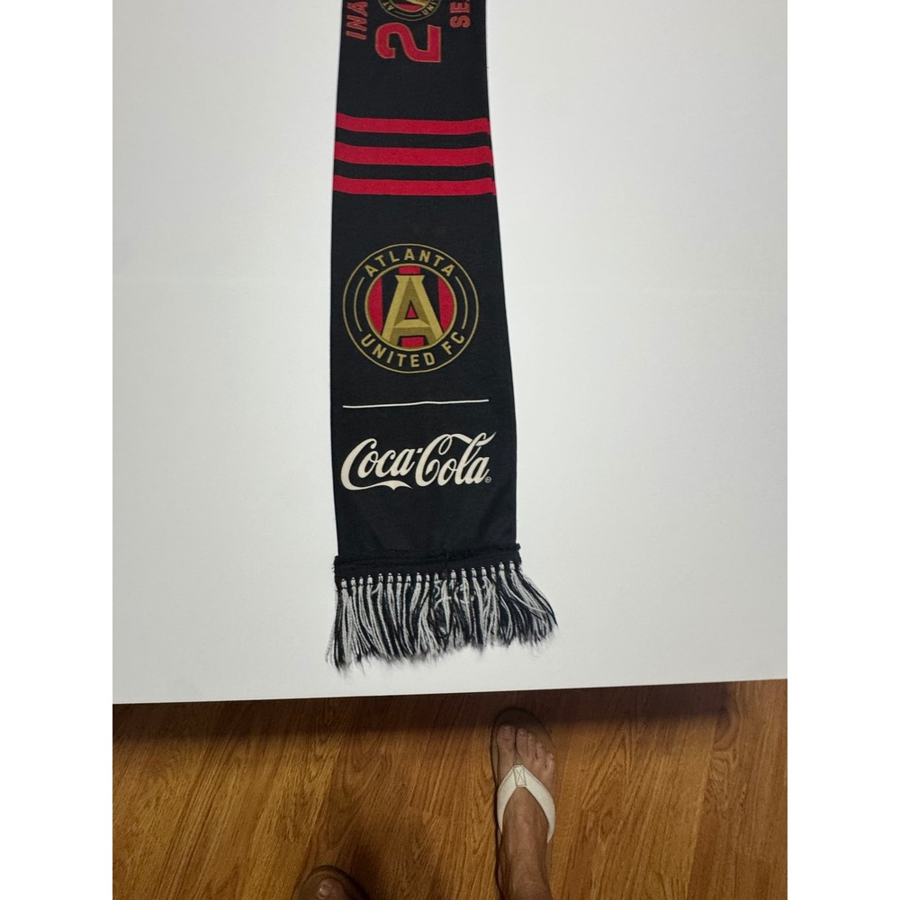 Atlanta United FC Inaugural 2017 Season Scarf Coca-Cola Black Red MLS Soccer